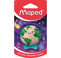 Taille-crayon PLANET, métallique, carte blister