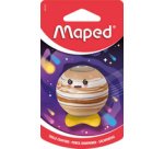 PLANET pencil sharpener, metallic, blister card