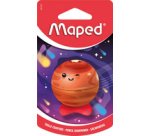 PLANET pencil sharpener, metallic, blister card