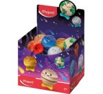 PLANET pencil sharpener, metal, display of 24