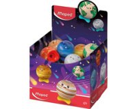 Taille-crayon PLANET, métallique, présentoir de 24