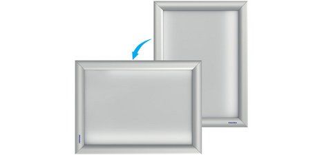 X-tra!Line poster frame, A4, silver