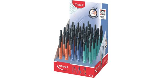 Compas maped pen mine automatique bouchon           protecteur