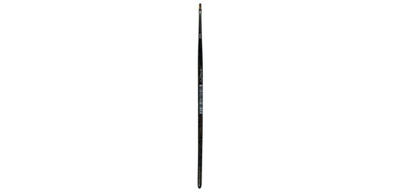 Brush 341, flat, no. 4, black lacquered
