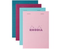 Rhodia bloc agrafé COULEURS N°16 5/5 80 feuillets microperforés, couvertures assorties - Assortis