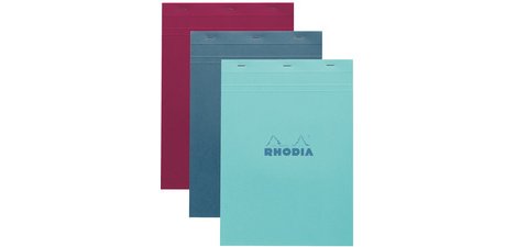Bloc agrafé No. 18, format A4, quadrillé 5x5, assorti