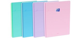 Cahier reliure souple Smart, A4, quadrillé, noir