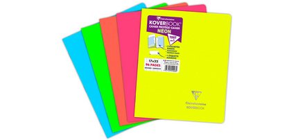 Cahier KOVERBOOK NEON, 170 x 220 mm, Seyès