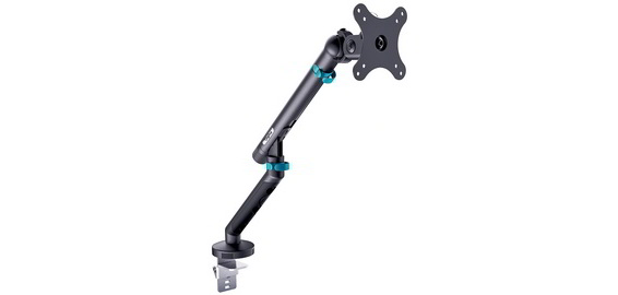 Bras support pour écran, avec pince