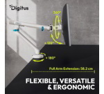 Bras support pour écran, avec pince