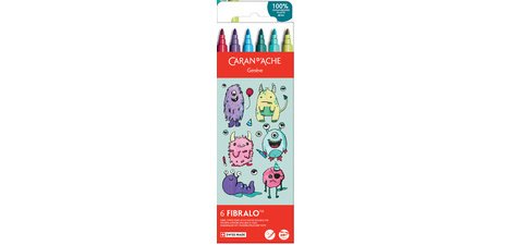 Faserstifte FIBRALO KAWAII Tiere, Set mit 6