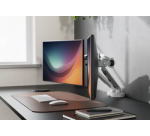 Bras support design pour 2 écrans, avec pince