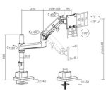 Support pour écran, capacité de charge: 27 kg
