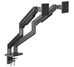 Support pour 2 écrans, charge max.: 2 x 20 kg, noir