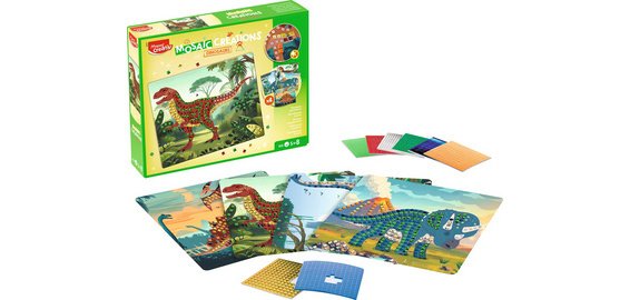 Creativ Kit de mosaïque DINOSAURES, 12 pièces