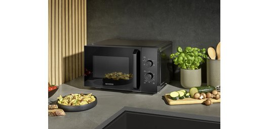 Mikrowelle MW 7796 S-Wave Solo, 28 Liter, schwarz