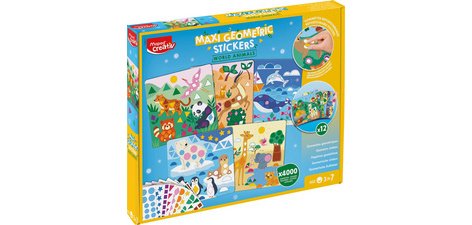 Creativ Kit gommettes ANIMAUX DU MONDE, maxi