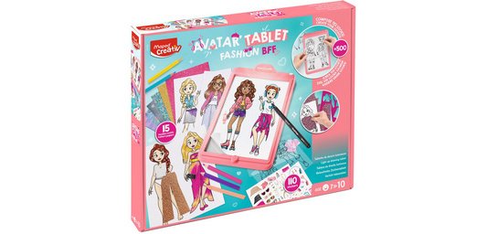 Creativ Tekentafel LED AVATAR FASHION BFF, roze