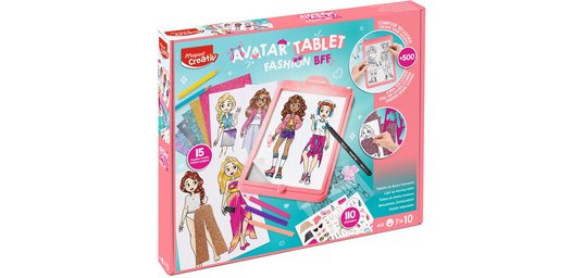 Creativ LED Drawing Table AVATAR FASHION BFF, pink