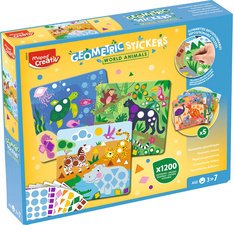 Creativ Kit gommettes géométriques ANIMAUX DU MONDE