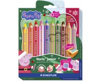 Crayon de couleur Noris junior Peppa, étui de 12