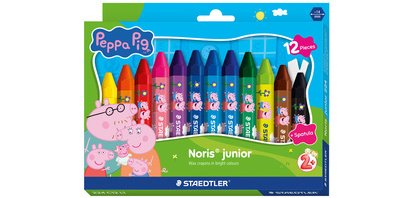 STAEDLTER Craie à la cire Noris junior Peppa, étui de 12