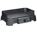 Table grill PG 8595, with grill plate, black