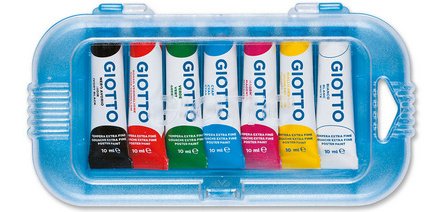 Giotto gouache Extra Fine, boîte distributrice de 10 tubes de 10 ml