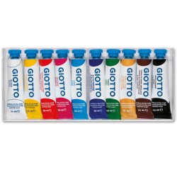 Giotto gouache Extra Fine, boîte de 10 tubes de 10 ml