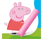 Craie de trottoir Noris junior Peppa, étui de 6