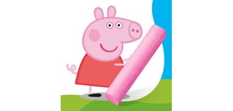 Craie de trottoir Noris junior Peppa, étui de 6