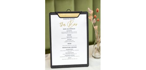 Klemmen-bord voor menu's, A4