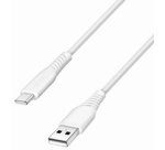 Câble USB 2.0, USB-A - USB-C, 1,0 m, blanc