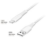 Câble USB 2.0, USB-A - USB-C, 1,0 m, blanc