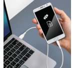 Câble USB 2.0, USB-A - USB-C, 1,0 m, blanc