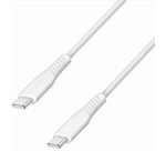Câble USB 2.0, USB-C - USB-C, 0,5 m, blanc