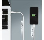 Câble USB 2.0, USB-C - USB-C, 0,5 m, blanc