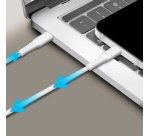 Câble USB 2.0, USB-C - USB-C, 0,5 m, blanc