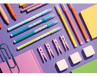 Étiquette pour crayon 'Marky', 10 x 42 mm, tons pastel