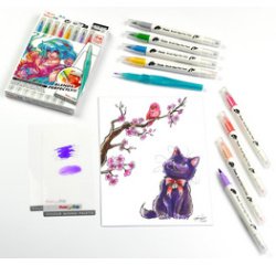 Arts Felt Brush Pen Sign Pen Twin 'Manga'