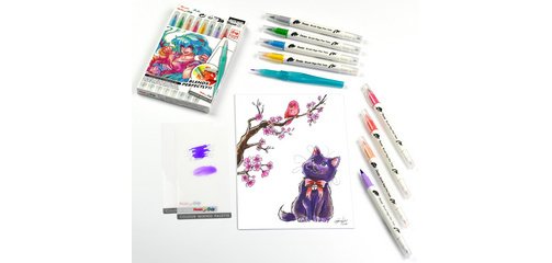 Arts Felt Brush Pen Sign Pen Twin 'Manga'