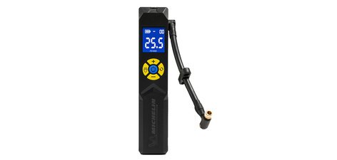 Cordless mini-compressor with pressure gauge, 10 bars
