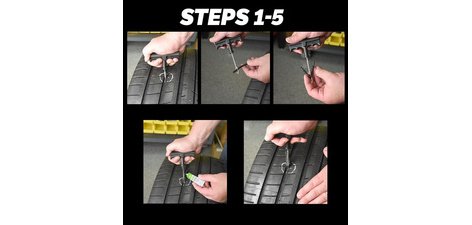 Slime Kit anti-crevaison 'Tyre Plug Kit', 8 pièces