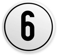 Snelheidslimietbord, 60 km/u, zelfklevend