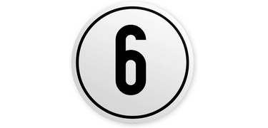Speed limit sign, 20 km/h, self-adhesive