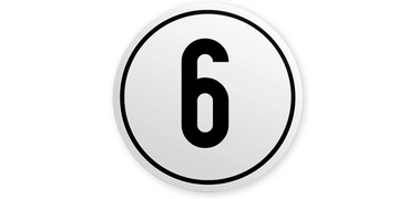 Geschwindigkeitsschild, 80 km/h, selbstklebend