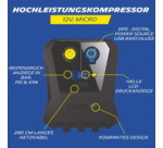 Micro-compressor, 12 V, black