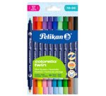 Dubbele viltstift colorella twin, kartonnen etui van 10