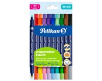 Feutre double colorella twin, étui carton de 10