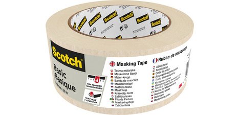 Ruban de masquage crêpé Basic, 48 mm x 50 m, beige